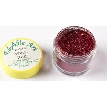 Jedlá dekorace na dort Třpyt dekorační disco Apple red