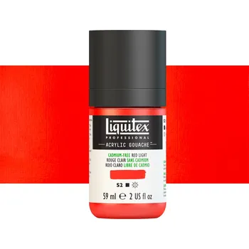 Vodová barva Akryl kvašová barva Liquitex - Cadmium-Free Red Light