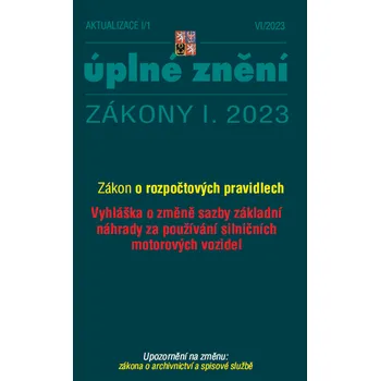 Aktualizace I/1 (Zákon o rozpočtových pravidlech)