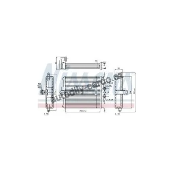 Chladič motoru Výměník tepla NISSENS 72019