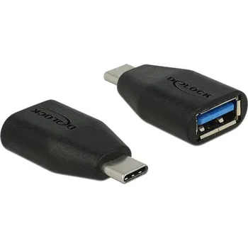 Elektrická zásuvka Delock USB 2.0 adaptér [1x Konektor USB 3.1 A - 1x Zásuvka USB-C® 3.1] 65519