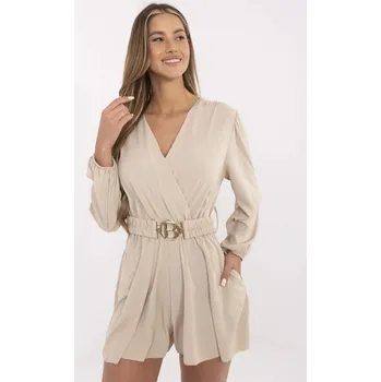 Dámský kostýmek Letní overal Italy Fashion béžový EU velikost: Univerzální