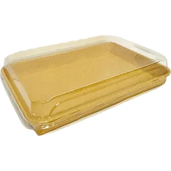 Jednorázové nádobí VIBAL Miska na sushi s víčkem PAP 256x182x51mm 50ks/4bal