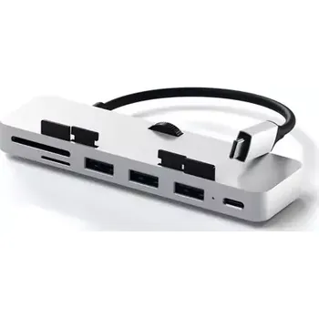 Notebook Satechi USB-C Clamp Pro Hub stříbrná (ST-TCIMHS)