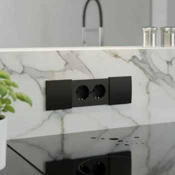 Elektrická zásuvka Bachmann Vnitřní zásuvka DUE 2 x 230V / černá