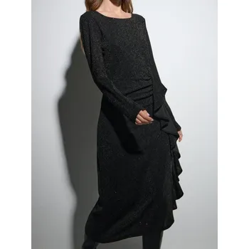 Dámské šaty Sinsay - Midi šaty - černá - 958EY-99X - 958EY-99X-S