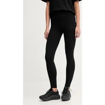 Dámské legíny Legíny EA7 Emporio Armani dámské, černá barva, s potiskem, AF12484.7W000539 99X, vel. XS