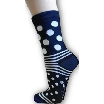 Pánské ponožky Pondy Luxusní designové ponožky "puntík" - modré Velikost: 39-41