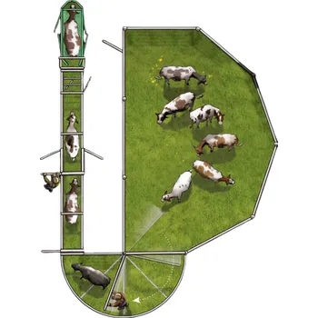 Sestava manipulační ohrady pro skot - 35 zvířat