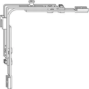 Stavebniny ROTO E-Tec Control NT/NX rohové vedení MVS štulp křídlo 1S-P Čep horní stříbrné