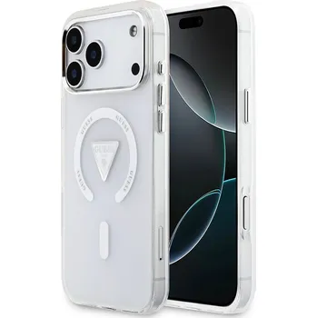 Pouzdro na mobilní telefon Guess IML Gradient Triangle Logo MagSafe iPhone 17 Pro Max čirý