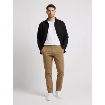 Pánské kalhoty Sinsay - Kalhoty chino slim - hnědá - 158EV-84X - 158EV-84X-36