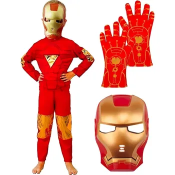 Karnevalový kostým Dětský kostým Iron man s maskou a rukavicemi 98-110 S