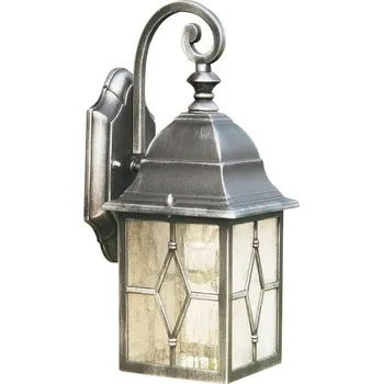 Nástěnné svítidlo Searchlight 1642 Venkovní nástěnná lampa GENOA černé stříbro