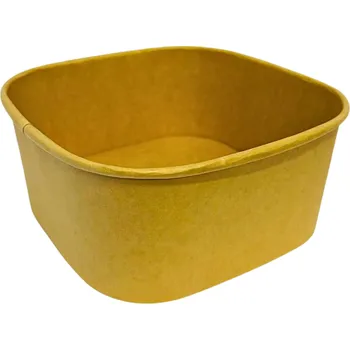 Jednorázové nádobí VIBAL Vanička papírová čtvercová 1400ml 175x175x75mm