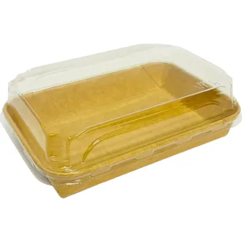 Jednorázové nádobí VIBAL Miska na sushi s víčkem PAP 165x115x50mm 50ks/8bal