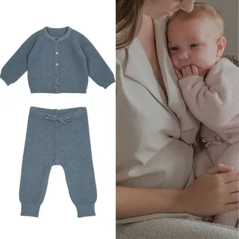 Kojenecká souprava LODGER Merino set - svetřík a tepláčky Dragonfly vel. 68