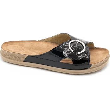 Dámské pantofle Medistyle Dámská zdravotní pantofel Malaga Barva: černá-lesk, Velikost EU: 42