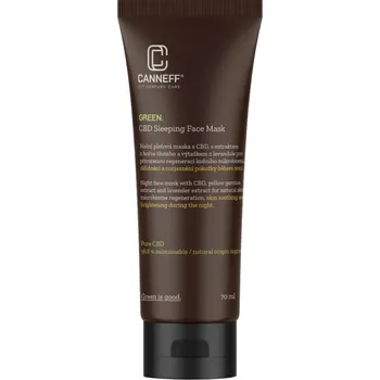 Pleťová maska Canneff Green CBD Sleeping Face Mask 70 ml