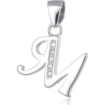 Přívěsek MOISS stříbrný přívěsek PÍSMENO M
