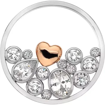Přívěsek Přívěsek Hot Diamonds Emozioni RG Coin EC496-497 Průměr 25 mm
