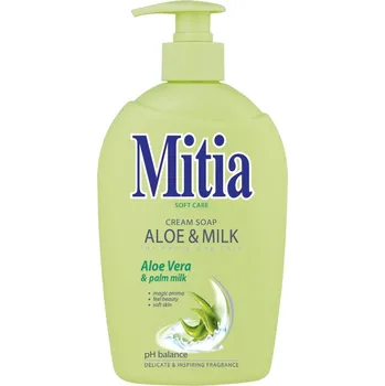 Koupelová kosmetika Mitia tekuté mýdlo 500 ml s dávkovačem Varianta: Aloe & Milk s extraktem z Aloe Vera