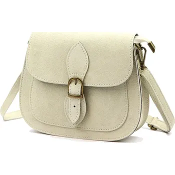 Kabelka Světlá malá kabelka přes rameno z broušené kůže 36131