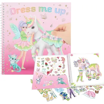 omalovánky Kreativní sešit Top Model Ylvi Dress Me Up + samolepky