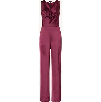 Dámský overall Hugo Dámská Kombinéza Kimari Ze Saténu, tmavě fialová, 42