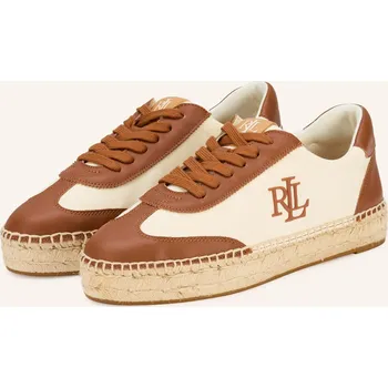 Dámské tenisky Lauren Ralph Lauren Tenisky Luize, hnědá / režná