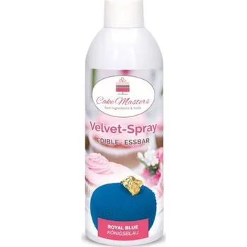 Velvet sprej královská modrá, 400g - Cake Masters