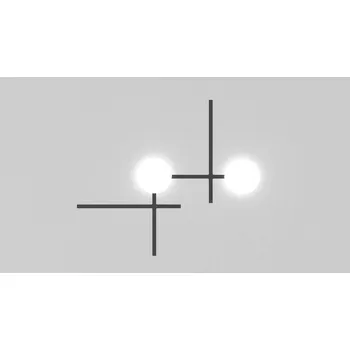 Stropní LED světlo B.lux Crosshatch C-M black