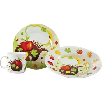 Talíř sada jídelní dětská JEŽEK 3díl.keramická 0.99 Kg MTA MAXMIX Sklad14 268520 (0.99 Kg Šířka přepravní: 21 cm MTA MAXMIX Sklad14 268520)