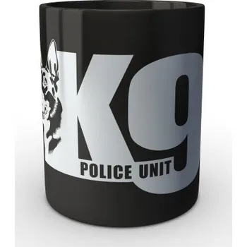 Sběratelský sportovní předmět Černý hrnek K9 Police Unit - černá