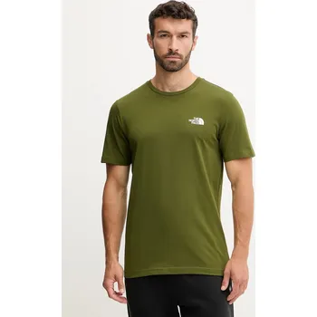 Pánské tričko Tričko The North Face Simple Dome NF0A87NGBRI1 zelená 78X, vel. L