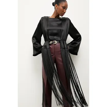 Dámská halenka Halenka Answear.LAB dámská, černá barva, hladká 1YA4WSBL1428.tok 99X, vel. M