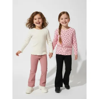 Dívčí kalhoty Sinsay - Zvonové kalhoty 2 pack - vícebarevná - 868HE-MLC - 868HE-MLC-122