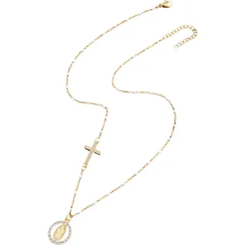 Náhrdelník IZMAEL Náhrdelník HM 39055 Zlatá/Bílá KP39055