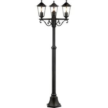 Stojací lampa Brilliant 90990A06 Trojité parkové hliníkové svítidlo CARLEEN