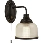Searchlight 2671-1BK Nástěnná lampa BISTRO matná černá s vypínačem