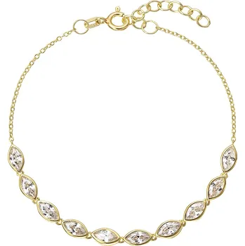 Náramek Pozlacený náramek se zirkony 13107.1