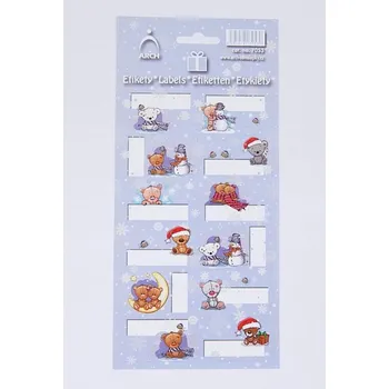 samolepka Samolepky na dárky MEDVÍDCI (7053)