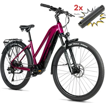 Elektrokolo Leader Fox BARNET 20 Ah 28" raspberry 2025