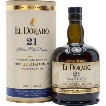 Rum El Dorado 21y 43% 0,7 l (tuba)