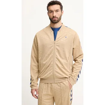 Pánská mikina Mikina Hummel pánská, zelená barva, vzorovaná, 227580 01A, vel. M