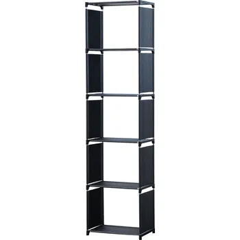 Úložný box Herzberg Home & Living Herzberg5-vrstvý víceúčelový regál na knihy a úložné prostory - 42x153cm šedý