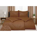 Povlečení DAMAŠEK mikro 4dílné MUSA hnědé