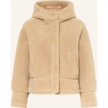 Dámský kabát Rino & Pelle Dámská Plyšová Bunda, světle hnědá, 36