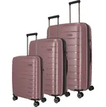 Travelite Air Base Sada 3 kufrů 55/67/77cm Růžová Lilac Polypropylen