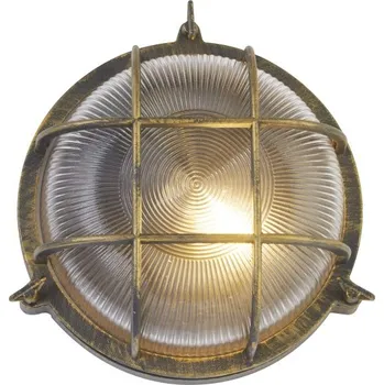 Koupelnové svítidlo Searchlight 61401BG Venkovní stropní svítidlo BOBBI černé zlato